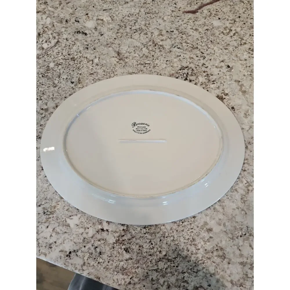 Williams Sonoma Brasserie Large Serving Platter White Oval 16 1/4